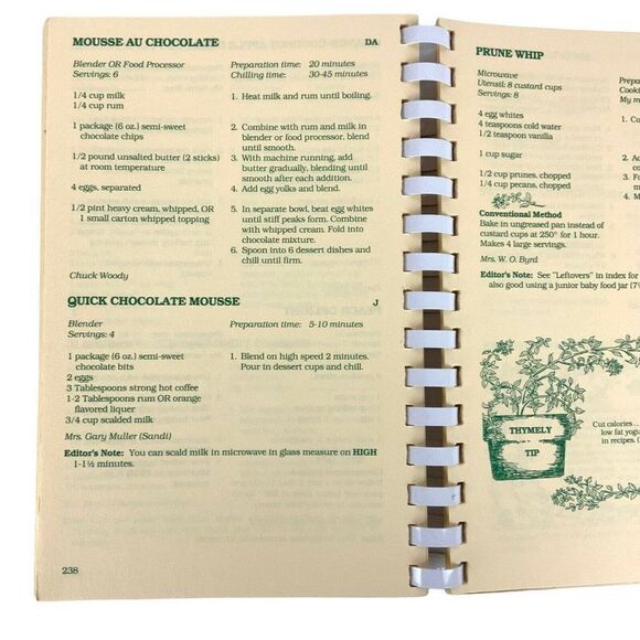 Thyme Waves Cookbook Time and Energy Saving Recipes Jr Museum Guild Panama City - Picture 11 of 12